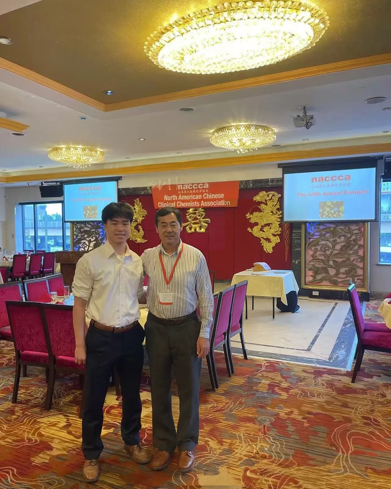 At the Chicago fundraiser with the North American Chinese Clinical Chemists Association
